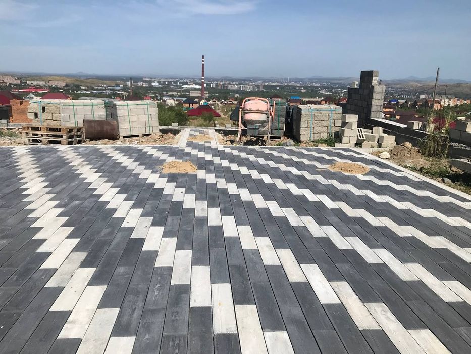 Укладка тротуарной плитки, брусчатки