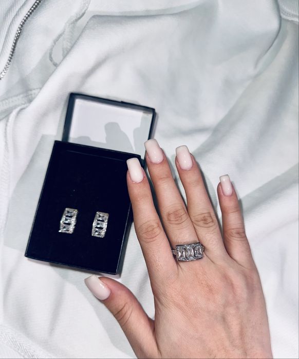 Продам комплект, нечистое серебро