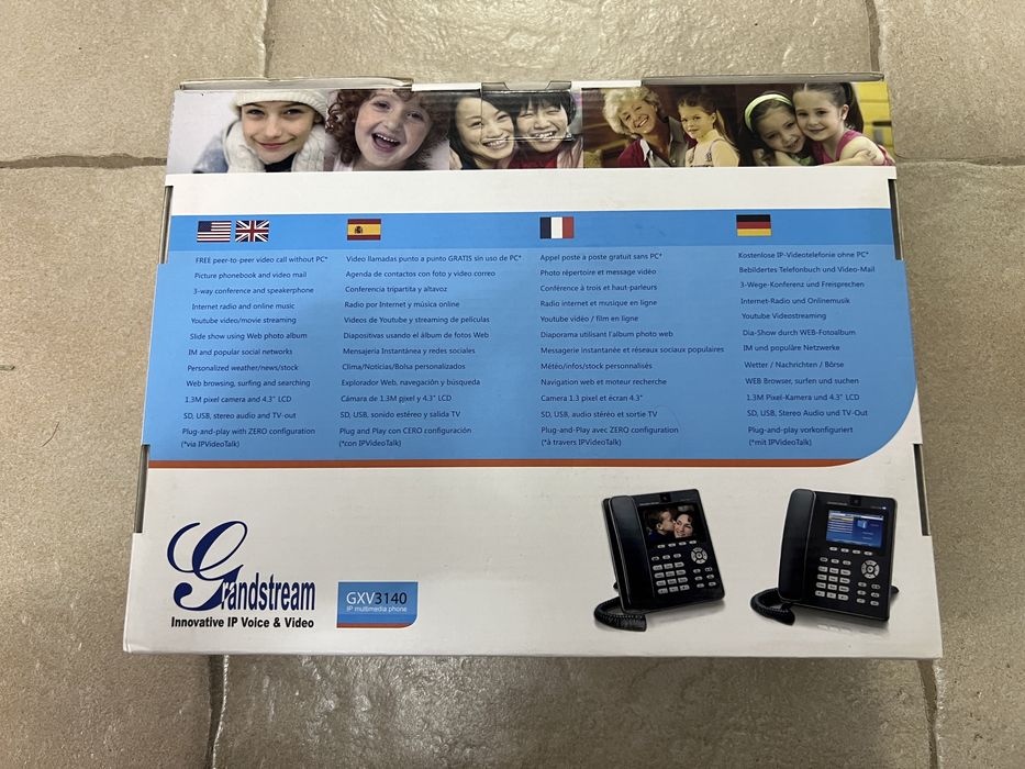 Telefon IP multimedia display color LCD 4.3 inch Grandstream GXV3140