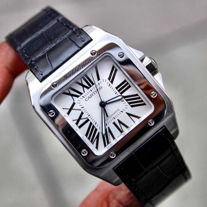 cartier santos 100xl кожа