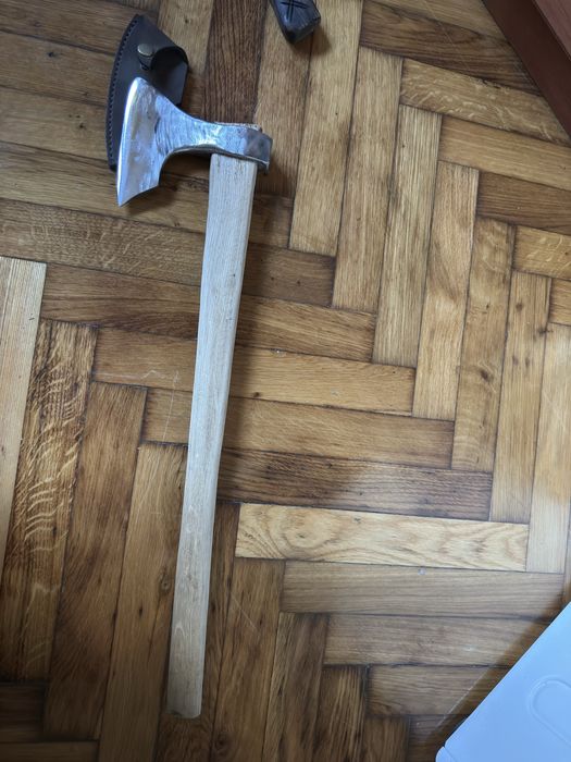 Bardita viking din foaie de arc  dintro bucata care taie fier