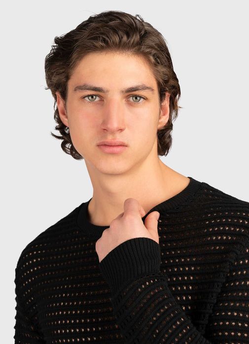 LES HOMMES нов памучен пуловер XXL