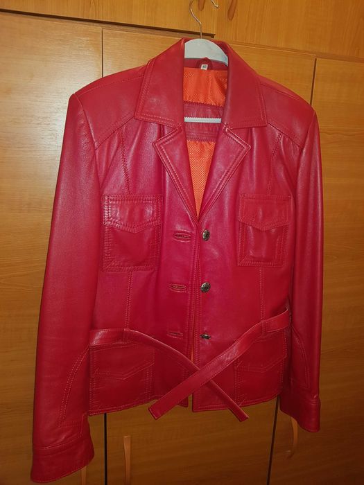 geacă/jachetă damă piele naturală, mărimea 46-48