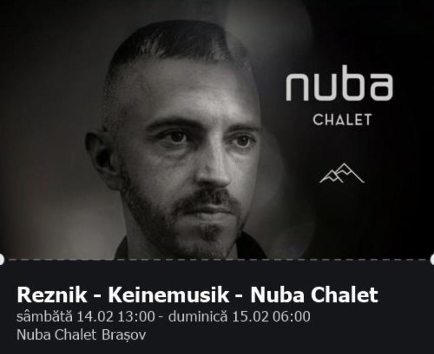 Bilet acces Nuba Chalet 14 Februarie