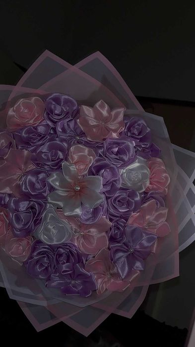 Вечни рози (сатенени) букети