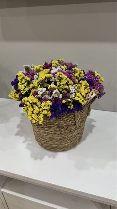 Продам сухоцветы в корзинке