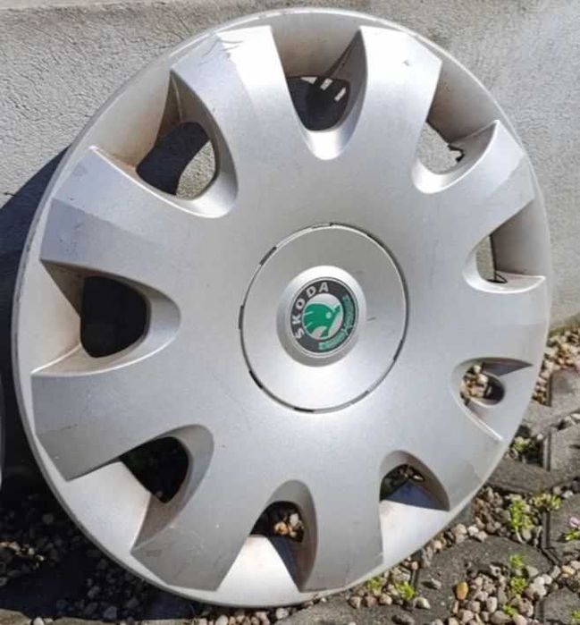 Set Jante Skoda 15, 4 Cauciucuri iarna BFGoodrich 185 60 R15, capace originale Skoda 15, VW, Audi, Seat