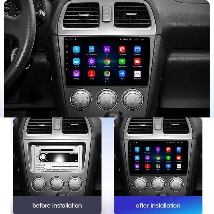 Мултимедия Двоен дин за Subaru Impreza Навигация Субаро плеър Android