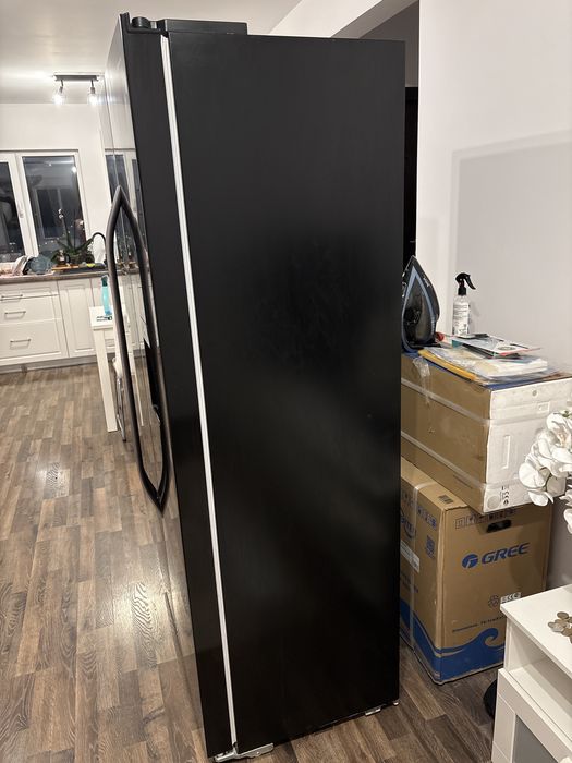 Frigider Side By Side Heinner HSBS-H439NFBKWDE++, 439 L, Full No Frost, 177 cm, Negru