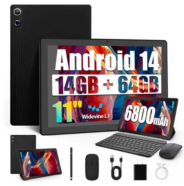 Tableta de 11 inch cu 6 GB RAM + 64 GB ROM  6800 mAh