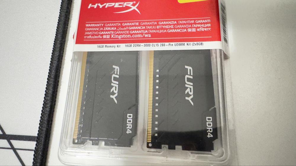 Memorie HYPERX fury HX430C15FB3K2/16   (2x8GB) CL 15