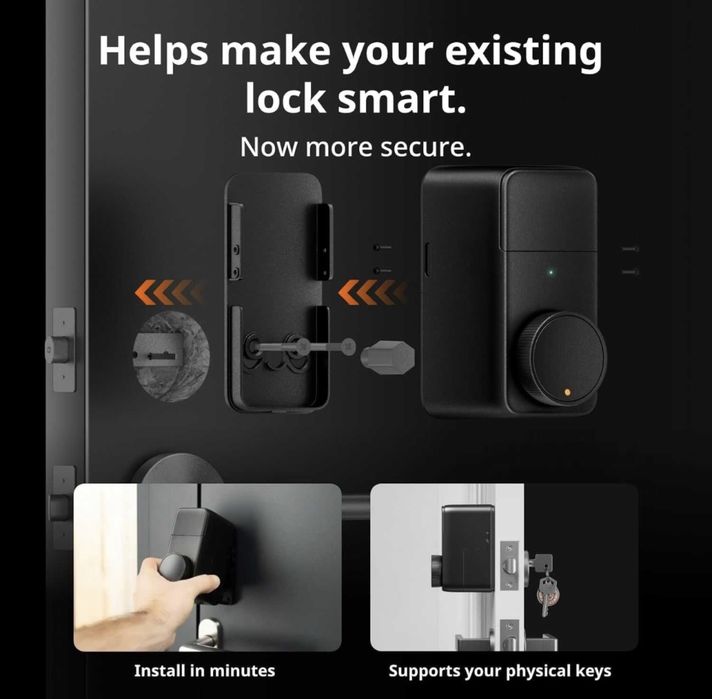 Ключалка за врата SwitchBot Wifi Smart Door Lock Pro Троен Комплект