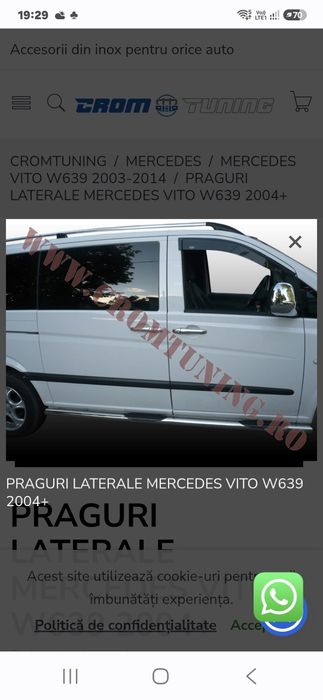 Praguri laterale Mercedes Vito W639 2004 +