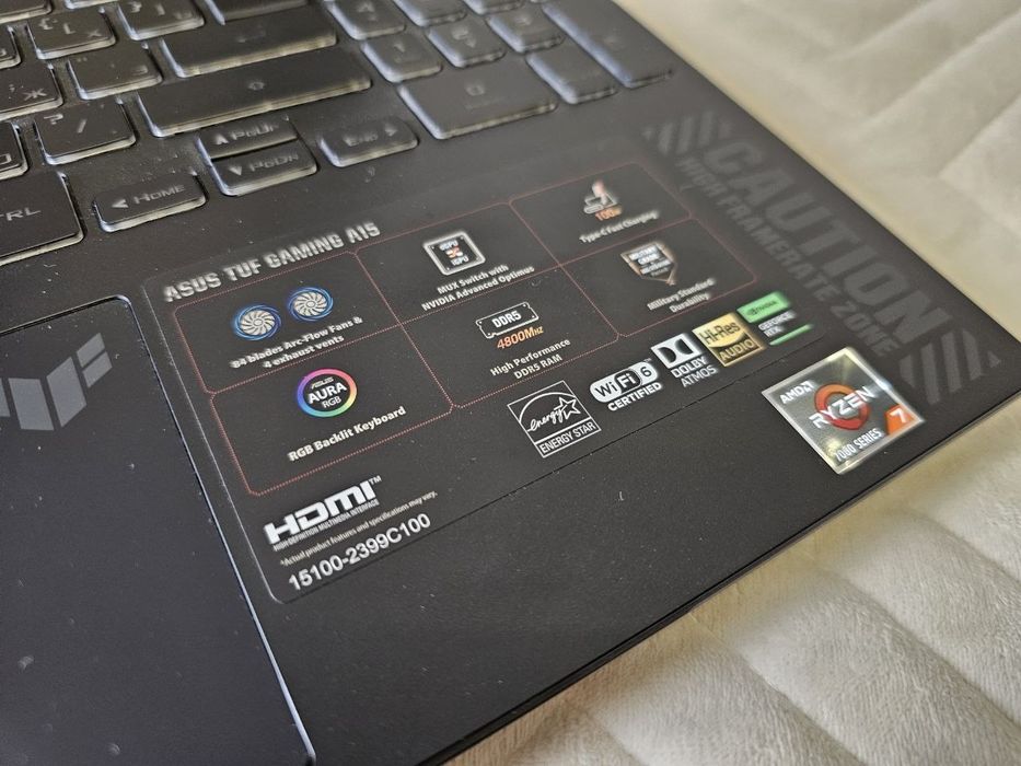 Ноутбук Asus Tuf Gaming A15