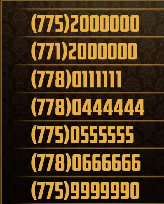 VIP номера, вип номер