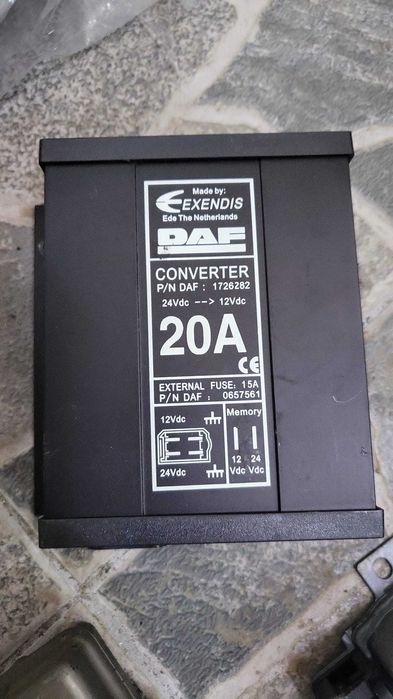 Transformator 24Vdc-12Vdc DAF,  cod: 1726282, 0657561