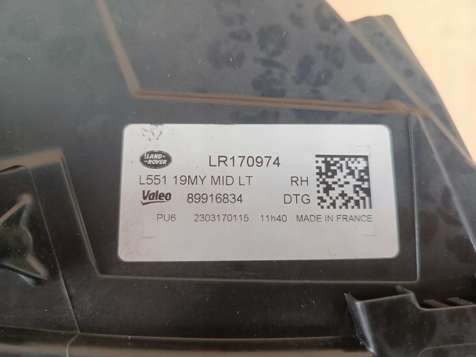 Оригинални фарове Range Rover EVOQUE II  L551 2018 + година