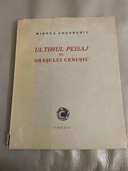 Ultimul peisaj al orașului cenușiu ediție bibliofilă Mihnea Gheorghiu