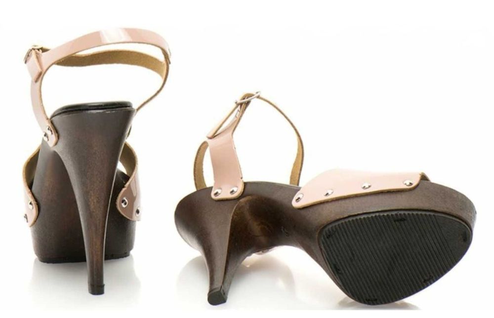 %ПРОМО% № 36 – Дамски сандали ест кожа ток/платформа 13/4см