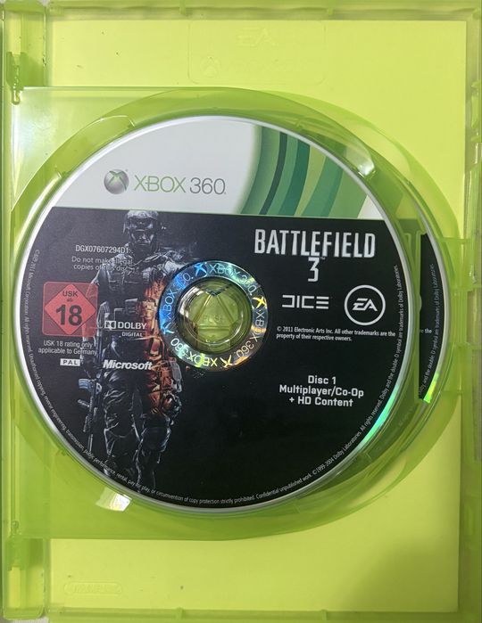 BATTLEFIELD 3 (xbox 360)