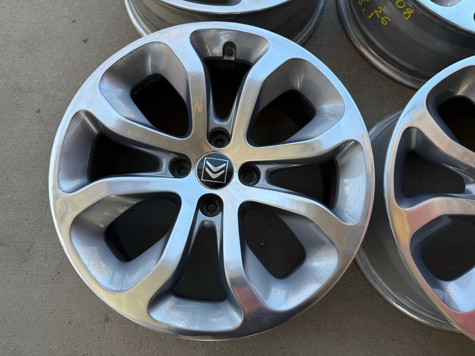 4 бр. оригинални алуминиеви джанти Citroen 17" 4x108 ф65.1, ET26, 7J