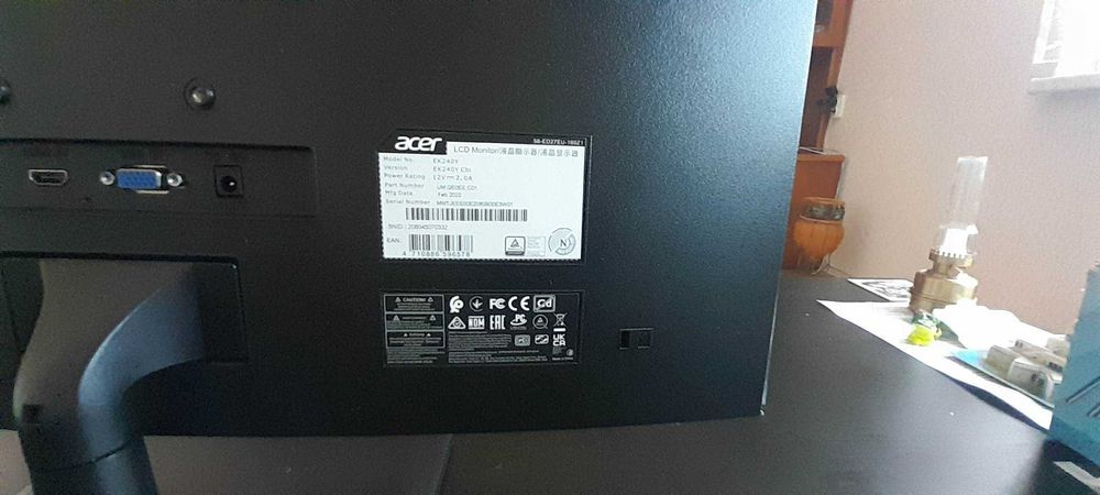 Mонитор за компютър ACER EK240Y ЧИСТО НОВ!