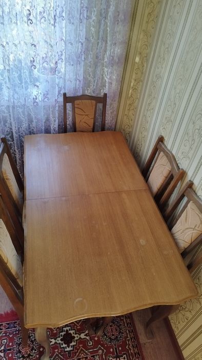 стол, 5 стульев б/у