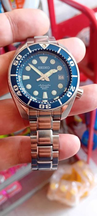 Seiko Prospex JDM Sumo "Blumo" SBDC033 (6R15) + сапфир – култов дайвър, отличен, бартер