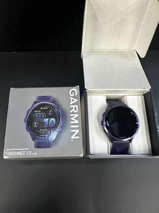 Смарт часы Garmin Forerunner 570 47 мм, фиолетовый,