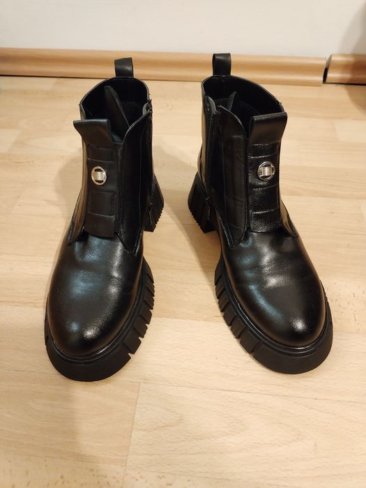 Ghete piele naturala Rosmunda 3 ( Neby Shoes)