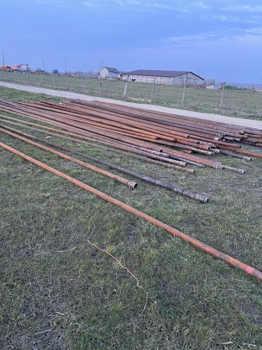 Teava tubing cu mufa si filet pentru gard grajd hala fanar stuctura metalica diverse