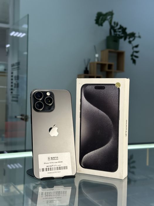 айфон 15 про макс черный е сим