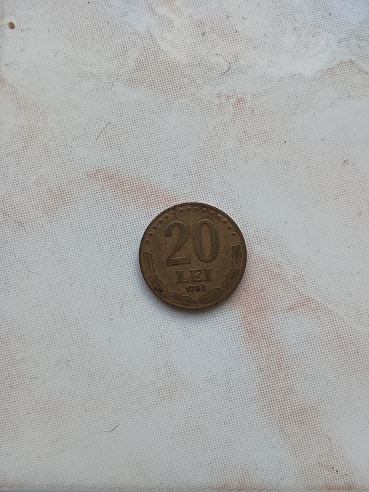 Monedă 20 de lei 1993 Stefan Cel Mare