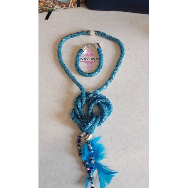 Комплект бижута. колие с гривна