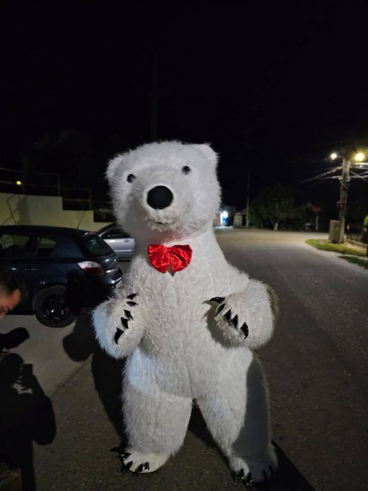 Costum/mascota urs polar pt evenimente