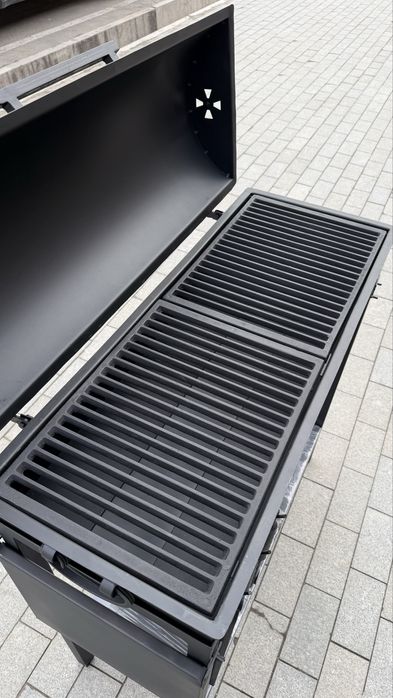 Мангал три в одном с Чугунный Решетками