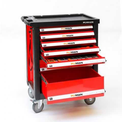 FIXMAN professional instrumentlar to‘plami (7 ta lotokli garaj shkafi)