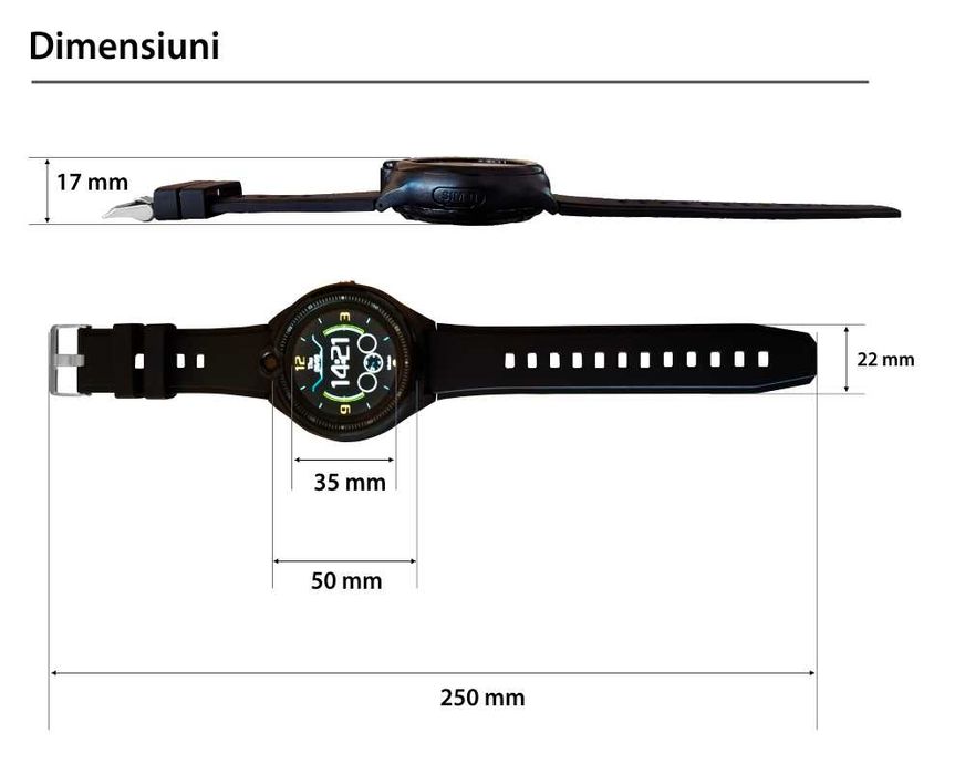Smartwatch Copii Wonlex KT26 (Negru) – 4G, Apel Video, Buton SOS, GPS