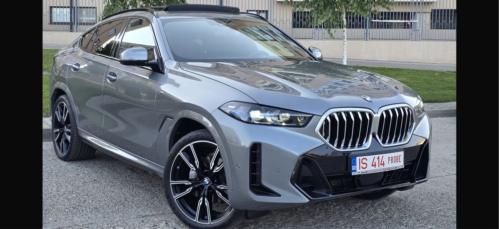 BMW X6 2025 M Paket 3.0 290CP E6 X Drive Ful Laser Trapa Soft Clouse 360G IncalzireVentilatie Masaj Distronic Line Side 15500 Km Garantie 12 2028 Full
