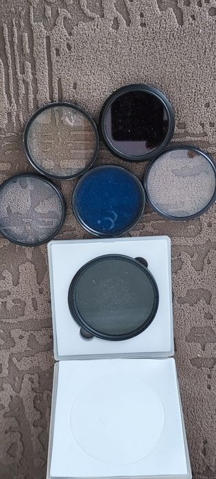 Pachet / Lot Filtre Foto - ND, Polarizare CPL, UV, Filtru Colorat (6 Bucăți
