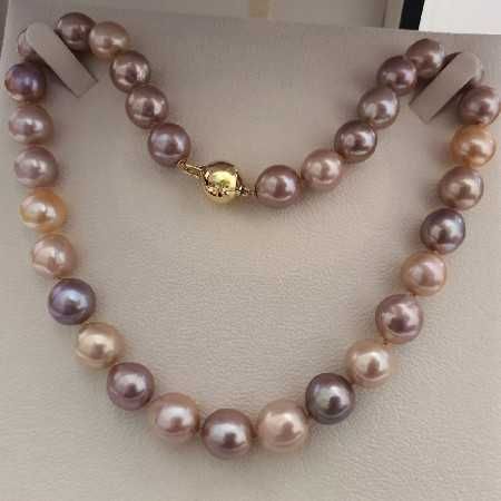 colier luxos perle naturale edison 13.8mm si aur 14k