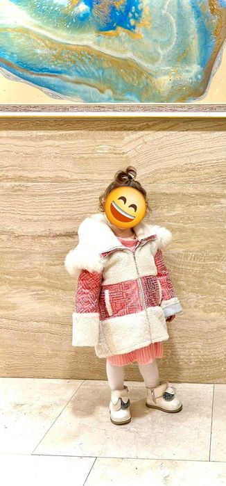 Кожено палто за момиче