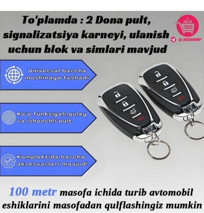 Yuqori texnologiyali aqlli avtomobil signalizatsiyasi