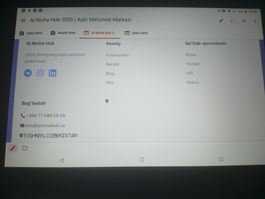 "NEARIX- tayyor Al sayt sotiladi"