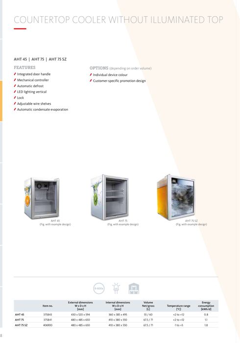 Vitrine de bar / Energizant / Universale