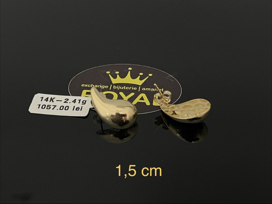 Bijuteria Royal CB: Cercei dama aur 14k 2,41gr