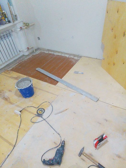 Косметический ремонт пола.