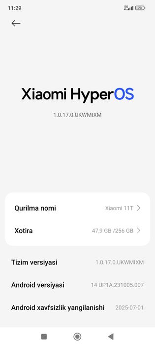 Xiomi Mi 11T 5G 8+8 256 Gb