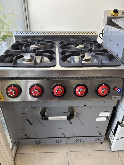 Фурна на газ с 4 котлона