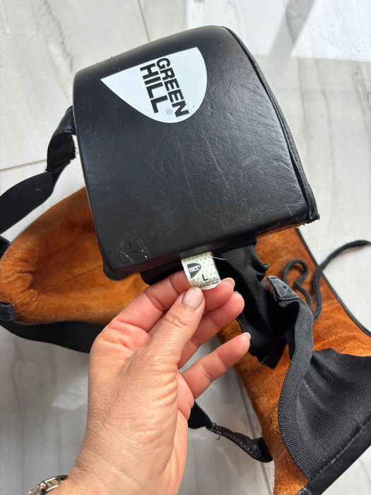 протектор за бокс от естествена кожа за слабиниGreen Hill